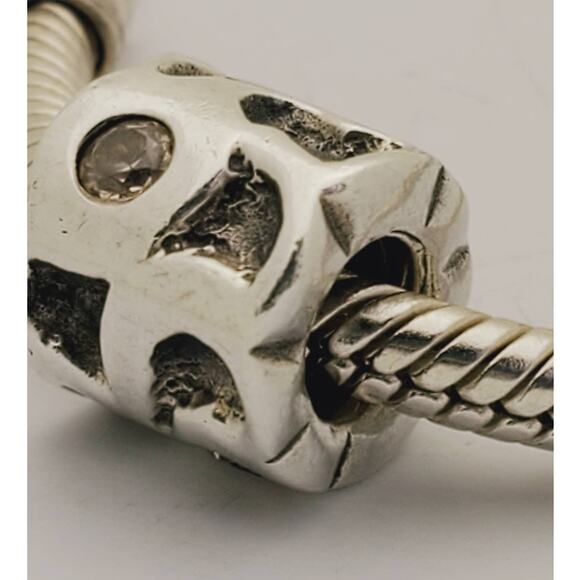 PANDORA Genuine 925 ALE Sterling Silver Champagne Cubic Zirconia Pond Charm - Picture 2 of 5